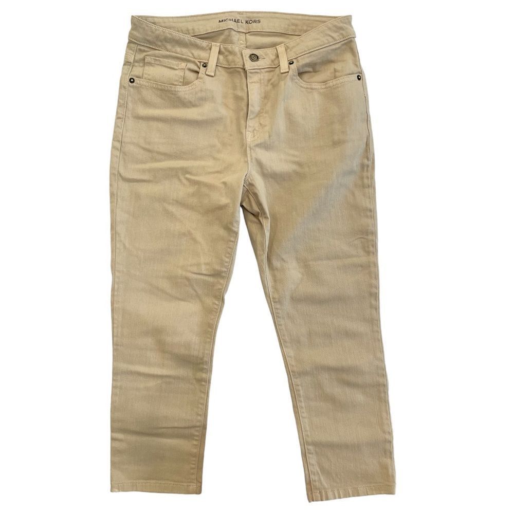 Michael Kors Beige Tan Jeans Pants 6 *